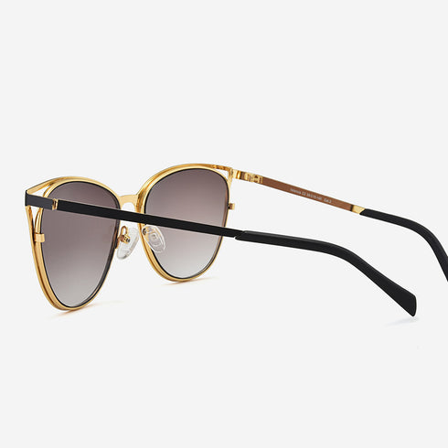 Angular Cat Eye Metal Women's Sunglasses Valencia